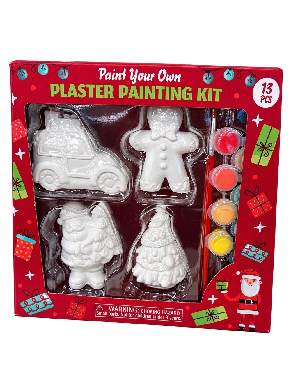 Paint Your Own Plaster Painting Kit Christmas Set